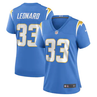 womens nike deane leonard powder blue los angeles chargers 